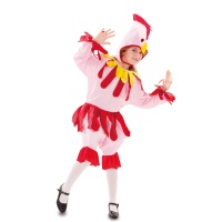 Costume da gallina rosa per ragazza