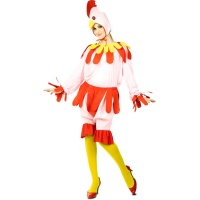 Costume da gallina rosa per donna