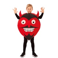 Costume da diavoletto emoticon per bambini