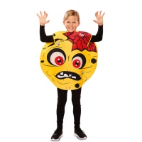 Costume emoji giallo zombie da bambino