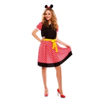 Costume topolina Minnie con coda da donna