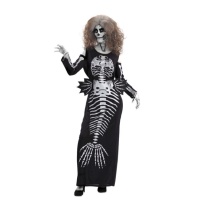 Costume scheletro sirena da donna