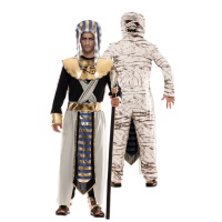 Costume egiziano e mummia da uomo