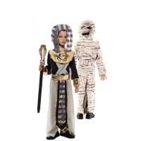 Costume egiziano e mummia da bambino