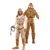 Costume cacciatore e tigre da adulto