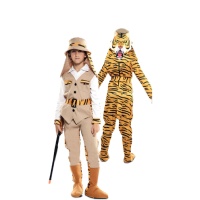 Costume da cacciatore e tigre per bambini