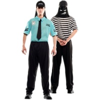 Costume poliziotto ladro da adulto