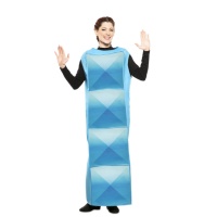 Costume Tetris azzurro da adulto