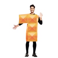 Costume Tetris arancione da adulto