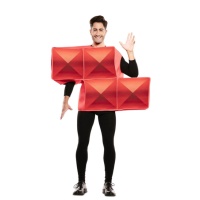 Costume Tetris rosso da adulto