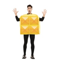 Costume Tetris giallo da adulto