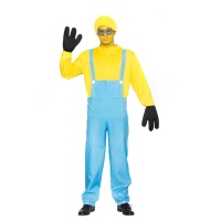Costume minatore con guanti da uomo