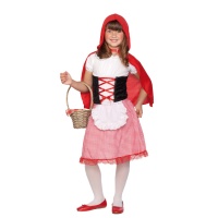 Costume Cappuccetto Rosso con grembiule da bambina