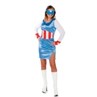 Costume capitano azzurro da donna