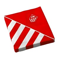 Tovaglioli dell'Atlético de Madrid rossi 16,5 cm - 12 pezzi