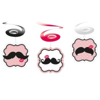 Spirali decorative Moustache 80 cm - 6 unità