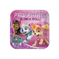 Piatti quadrati Paw Patrol 23 cm - 8 unità