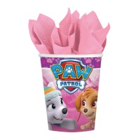 Bicchieri rosa Paw Patrol da 256 ml - 8 unità