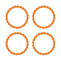 Etichette adesive arancioni - 20 unità