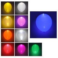 Palloncini in lattice con led da 25 cm - 5 unità