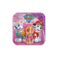 Piatti quadrati Paw Patrol 18 cm - 8 unità