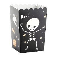 Scatole per popcorn di Halloween da 9 x 9 x 13 cm - 6 unità
