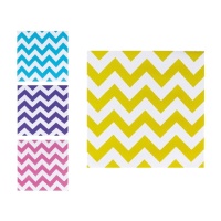 Tovaglioli a chevron da 16,5 x 16,5 cm - 16 unità