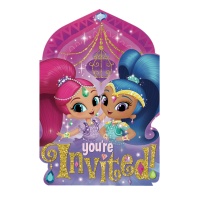 Inviti Shimmer and Shine - 8 unità