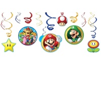 Spirali decorative Super Mario - 12 unità