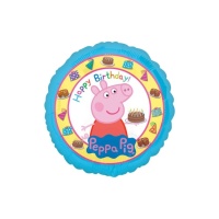 Palloncino Peppa Pig Happy Birthday da 43 cm - Anagram