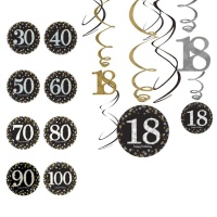 Spirali decorative Bollicine Champagne - 12 unità