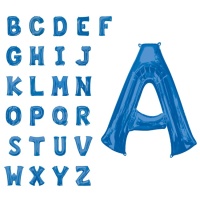 Palloncino lettera azzurra da 86 cm - Anagram