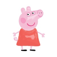 Palloncino gigante di Peppa Pig 121 x 91 cm - Anagram