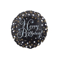 Palloncino Happy Birthday Bollicine Champagne da 45 cm - Anagram