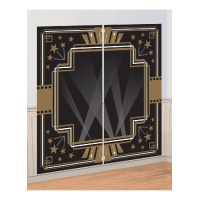 Murale decorativo per festa Hollywood - 82,5 x 165,1 cm