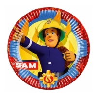 Piatti di Sam il pompiere 23 cm - 8 unità