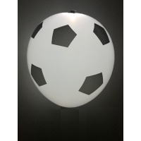 Palloncini in lattice con led Calcio - 4 unità