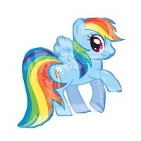 Palloncino Rainbow Dash Mio Piccolo Pony da 71 x 68 cm - Anagram