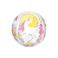 Palloncino orbz Unicorno da 38 x 40 cm - Anagram