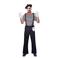 Costume mimo pierrot da uomo