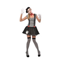 Costume mimo pierrot da donna