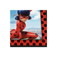 Tovaglioli Ladybug Miraculous da 16,5 x 16,5 cm - 20 unità