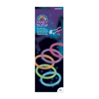 Braccialetti luminosi al neon colorati assortiti - 10 unità