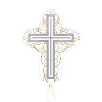 Palloncino XL croce Prima Comunione da 58 x 71 cm - Anagram