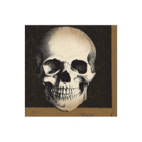 Tovaglioli Skull and Crow da 16,5 x 16,5 cm - 16 unità
