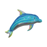 Palloncino XL delfino iridescente da 73 x 68 cm - Anagram