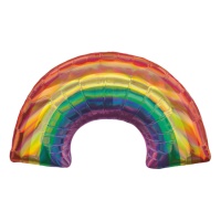 Palloncino XL arcobaleno iridescente da 86 x 48 cm - Anagram
