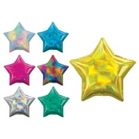 Palloncino stella iridescente da 48 cm - Anagram - 1 unità