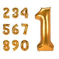 Palloncino numero oro da 93 x 134 cm - Anagram