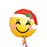 Palloncino Babbo Natale Emoji da 43 cm - Anagram